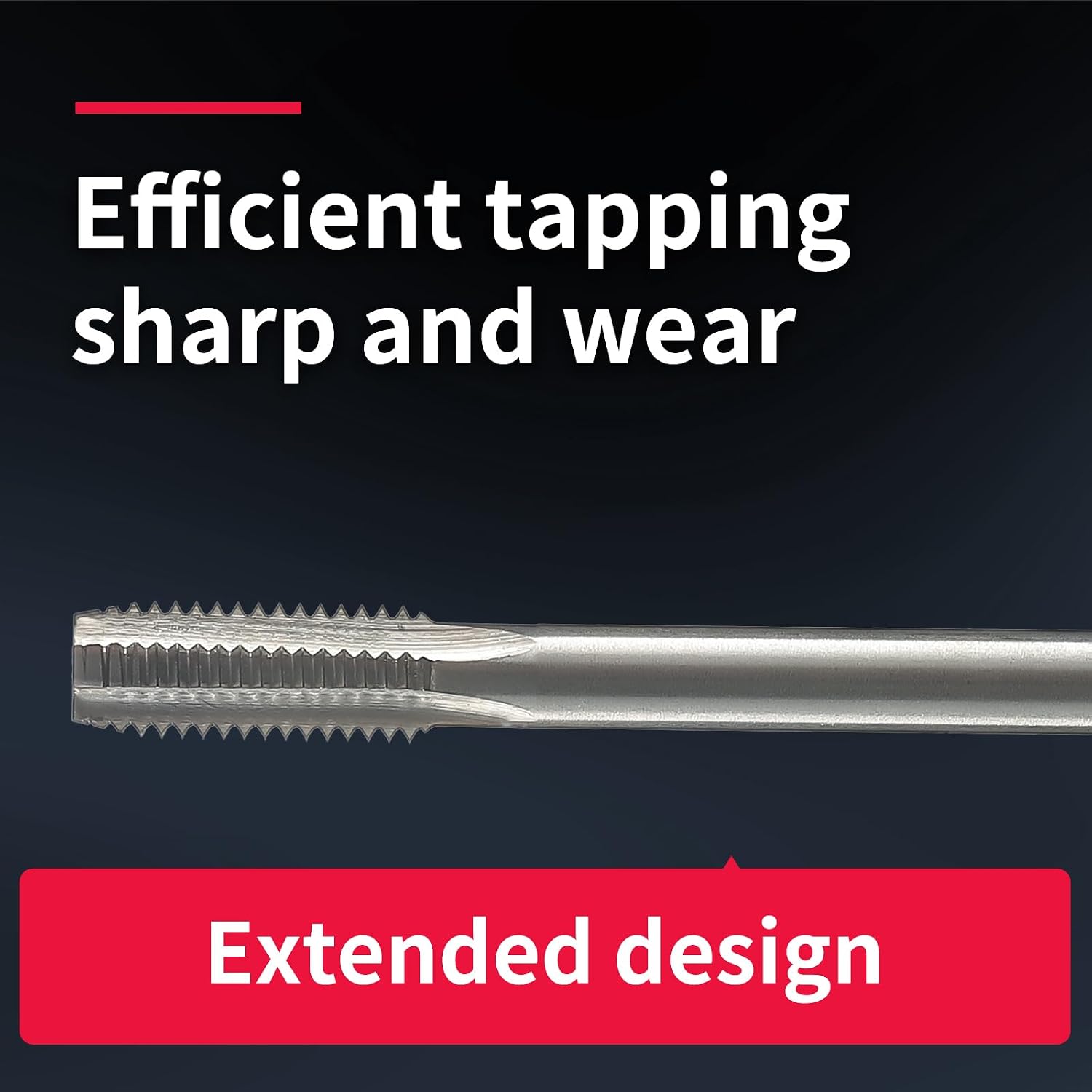 M20×250mm Metric Thread tap Extended Extra Long Straight Slot Thread Tapping Dimension HSS Machine taps Repair Tools DRINYOUNG (M20×250)