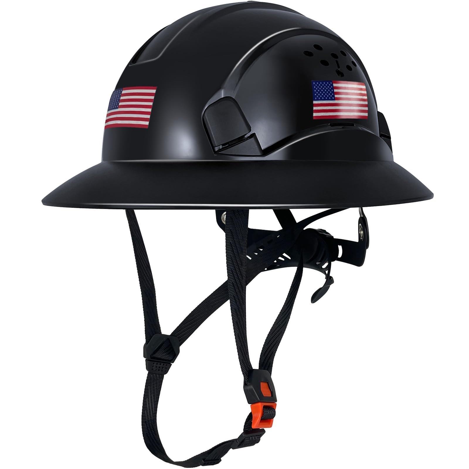 SAFEBUILDER ANSI Type II Full Brim Hard Hats Work Safety Helmet Vented