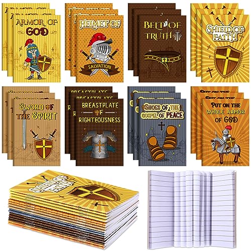 Carnet de poche de motivation chrétien armure de Dieu pour fidèles