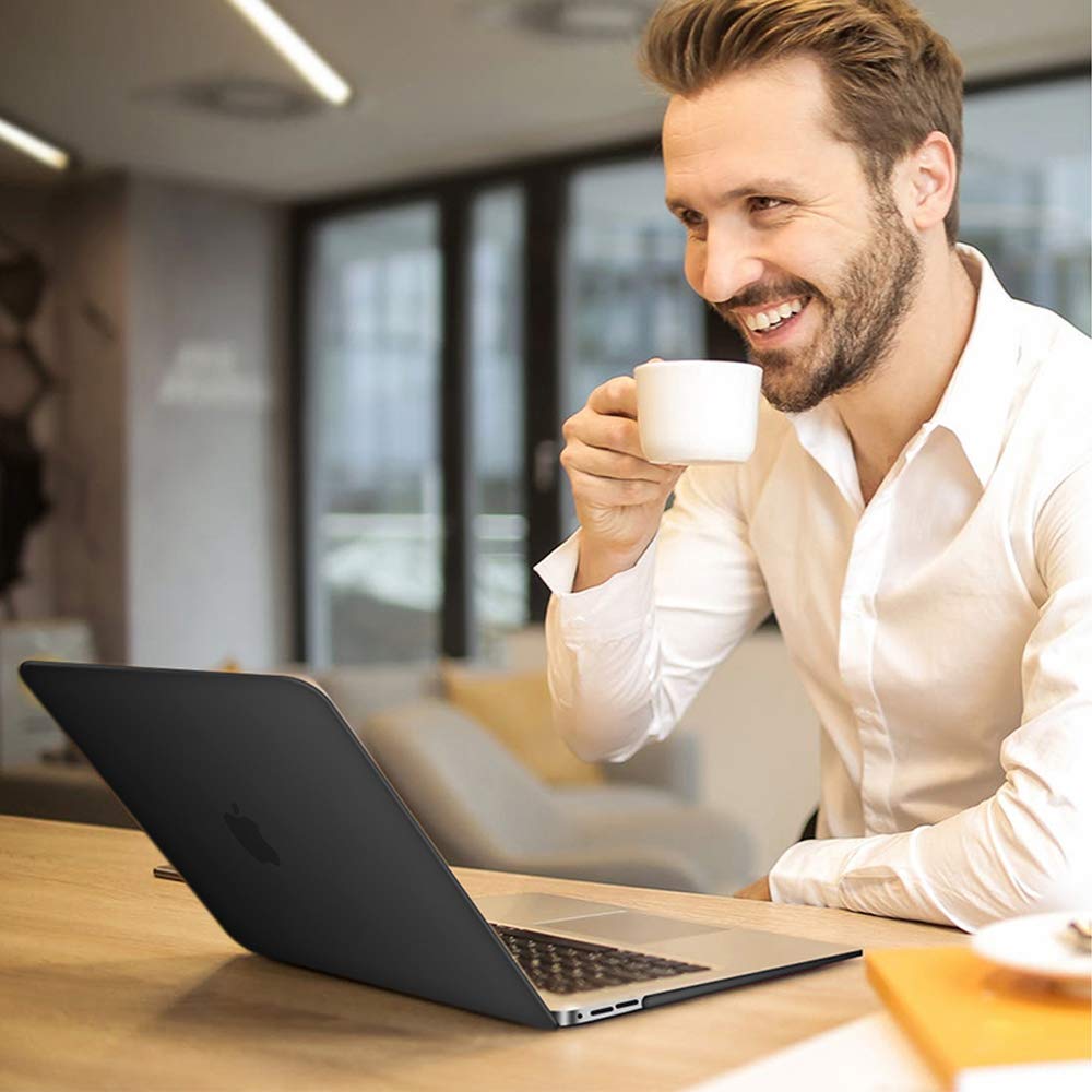 Coque Rigide Housse Compatible avec 2019 MacBook Pro 16 Pouces Modèle A2141, Étui Housse de Protection, Mince Plastique Coque Rigide Case Cover Compatible avec MacBook Pro 16 Pouces(Noir)