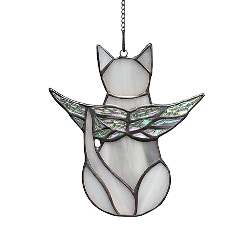 BOXCASA Cat Memorial Gifts for Loss of Cat, Gray Angel