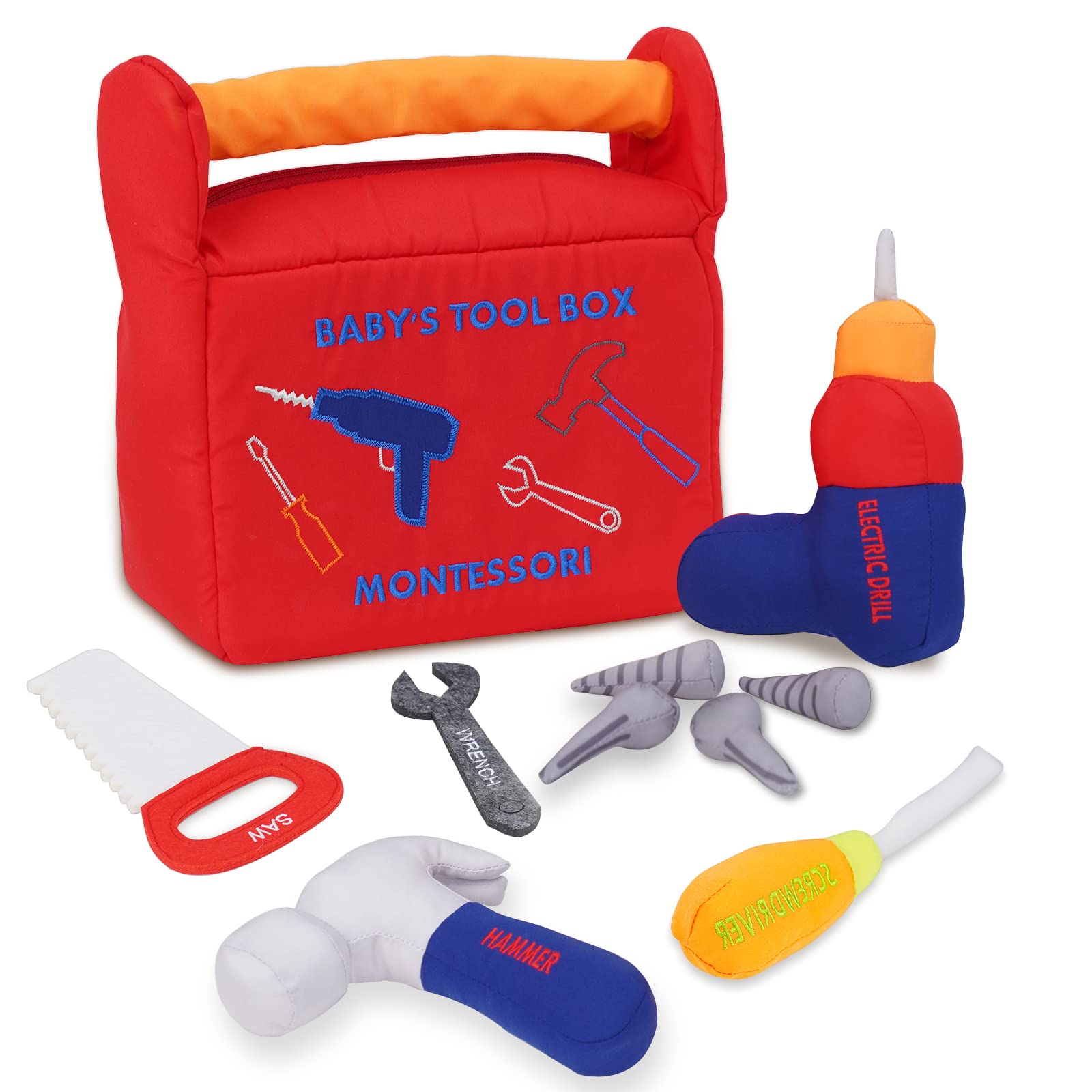 Amazon.com: My First Tool Box Baby, 10-Piece Soft Plush Sensory