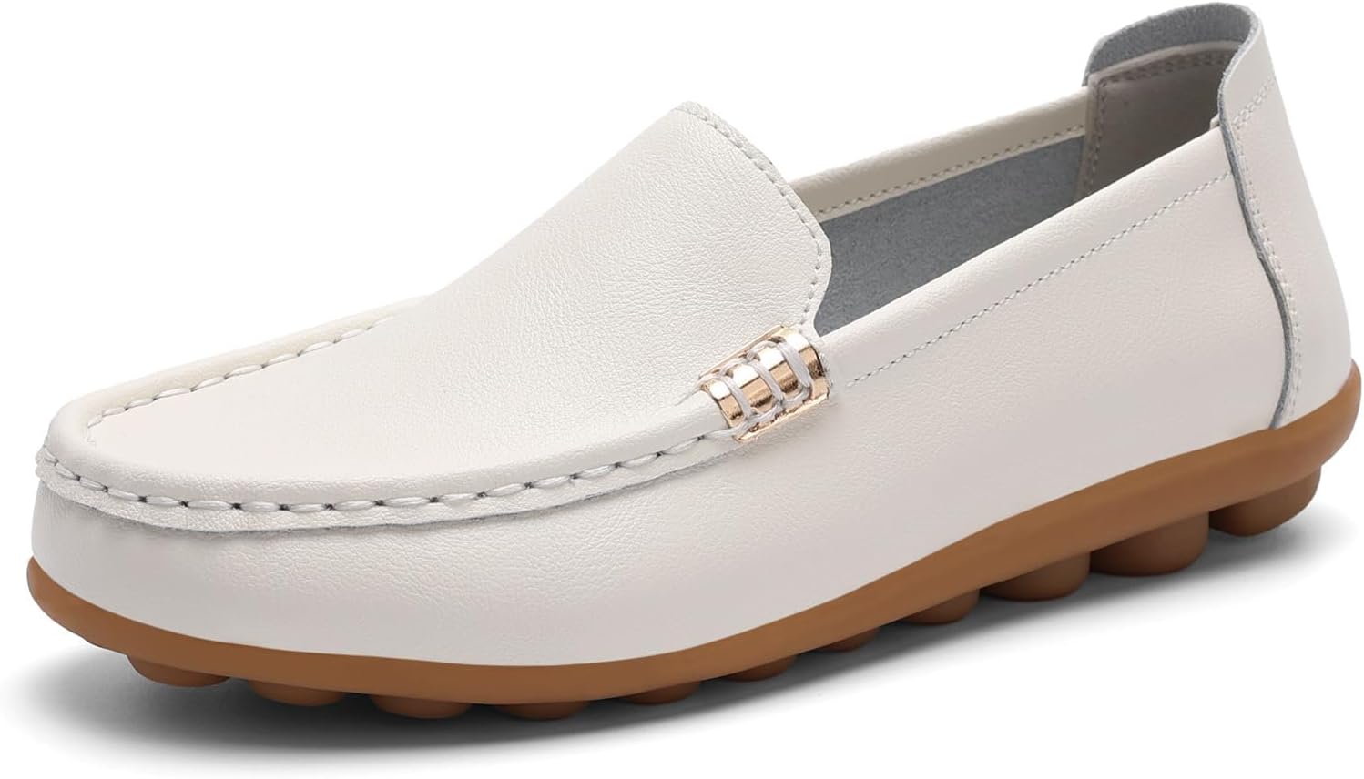Women's Loafers Lightweight Comfortable Microfiber Leather Driving Moccasins Loafer Slip On Casual Walking Flats for Business Work Office