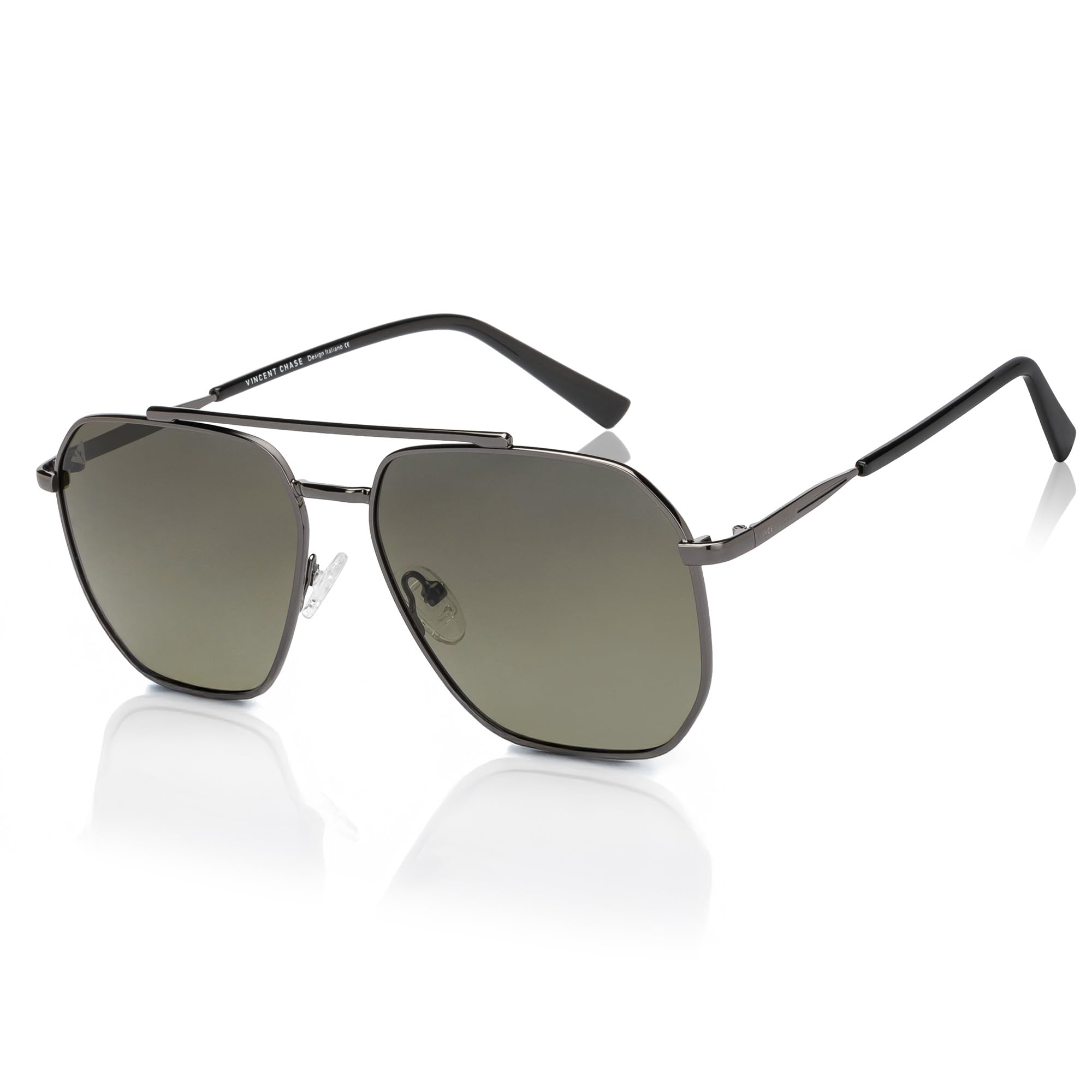 By Lenskart | Full Rim Square Sunglasses| Polarized And 100% UV Protected | Men & Women | Vc S12593/P