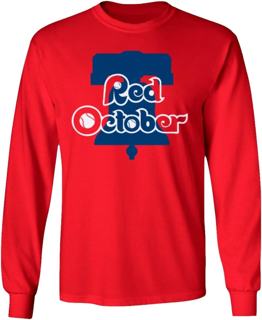 Red October Philadelphia Bell Baseball Playoff Fans Long Sleeve T-Shirt