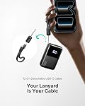 INIU Power Bank, Smallest Portable Charger 10000mAh, 45W Fast Charging Mini Battery Pack with Detachable USB-C Cable, Flight-Safe Travel Powerbank for iPhone 17 16 15 Pro Max, Samsung S26, iPad, etc