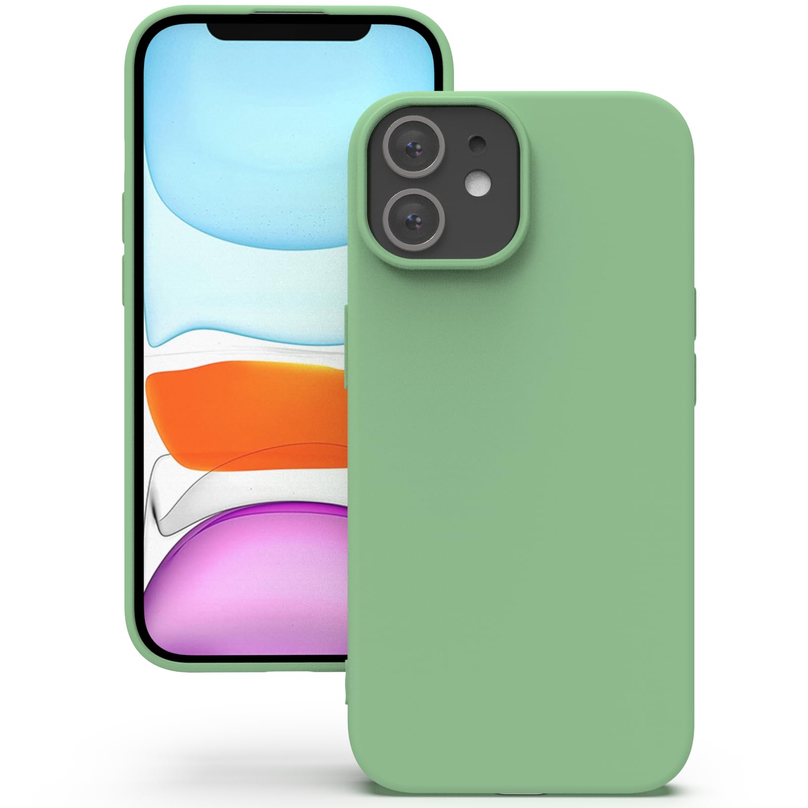 YATWIN Silicone Case for iPhone SE 2020/2022, iPhone 8/7, Soft-Touch, Shockproof, DustProof, Antiskid Apple Phone Cover for iPhone SE 2nd 3rd Generation - Dark Green — view 314