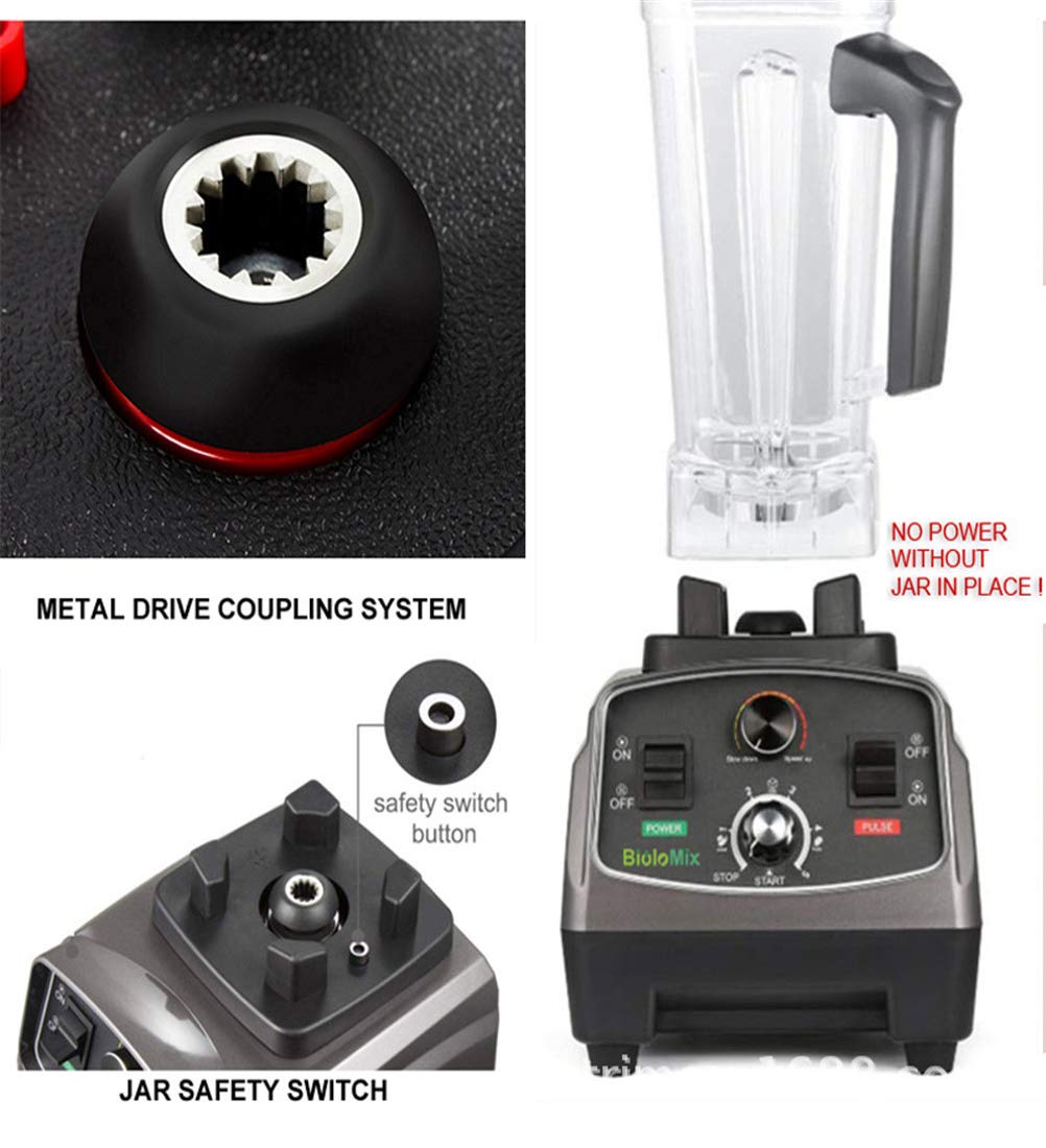 Licuadora Batidora, Licuadora para Batidos Licuadora para Verduras Y Frutas Batidora De Vaso Comercial Profesional Batidora De Mano 2200W