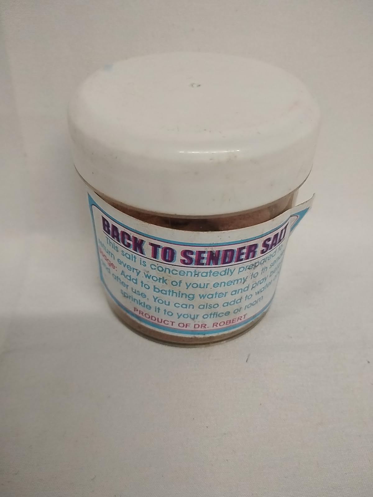 Back to Sender Ritual Powder, Concentrated Spiritual Bath Salt, 2 oz