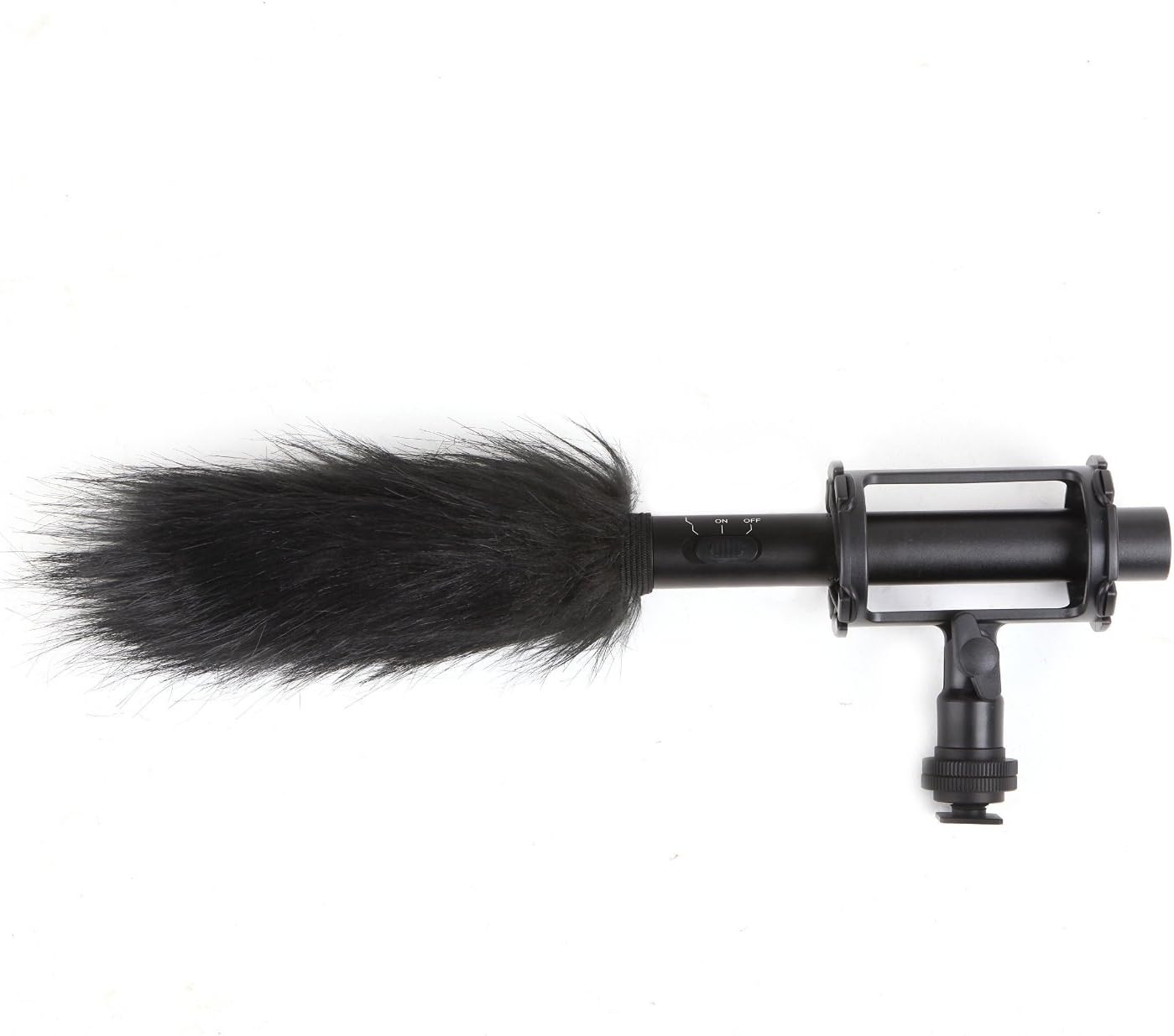 Movo WS4 Furry Outdoor Microphone Windscreen Muff 5" X 25mm (L x D) Shotgun Mic Windscreen for the Audio-Technica, Takstar, and Similar Mics