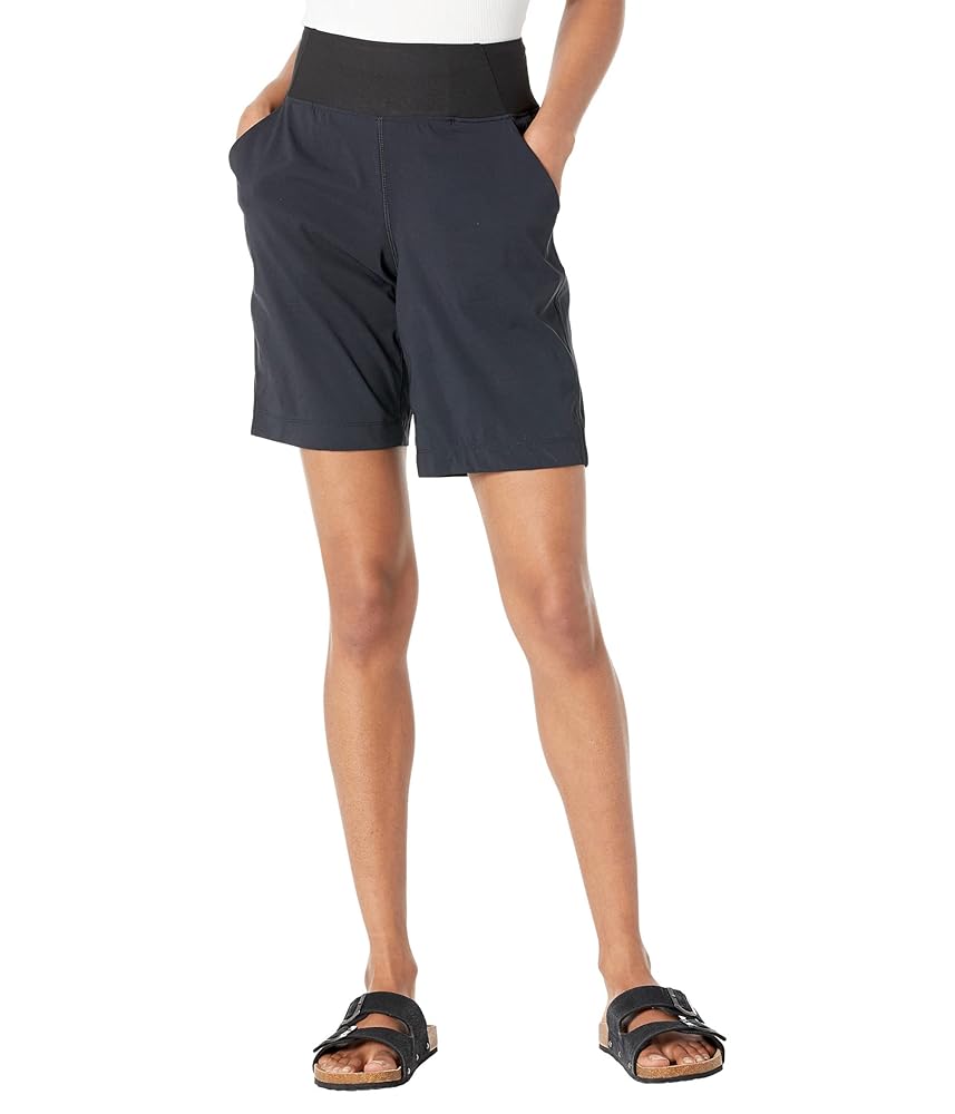 PrAna Women's Koen Flat Front Shorts - Comfortable Knit Waistband With Drawcord