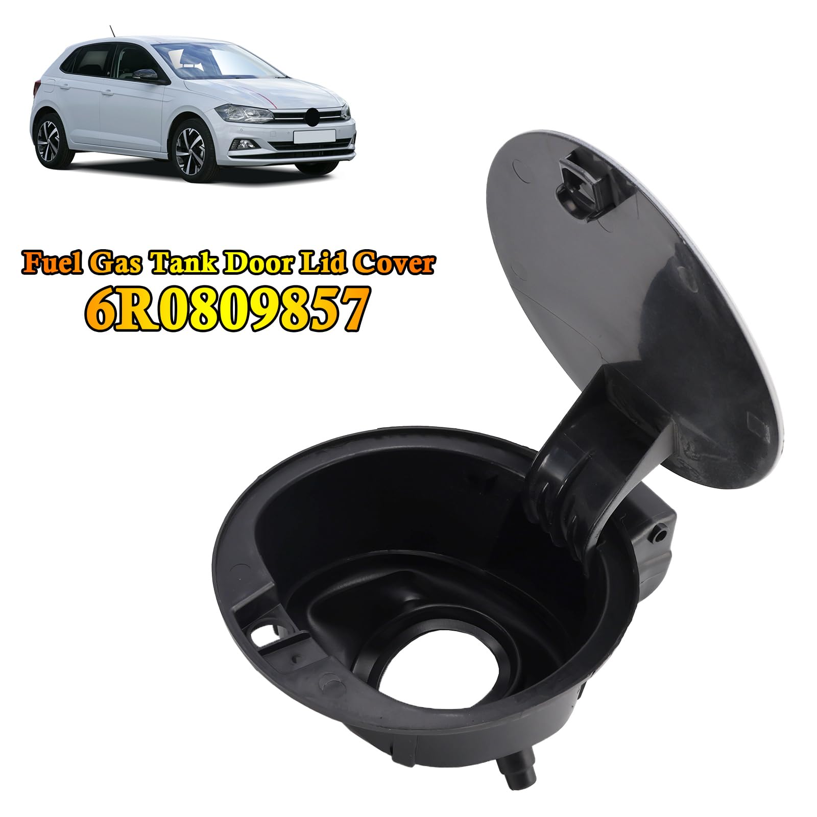 Couvercle du réservoir de Carburant Flap Cover Cap 6R0809857 Convient pour VW Polo 2011-2019