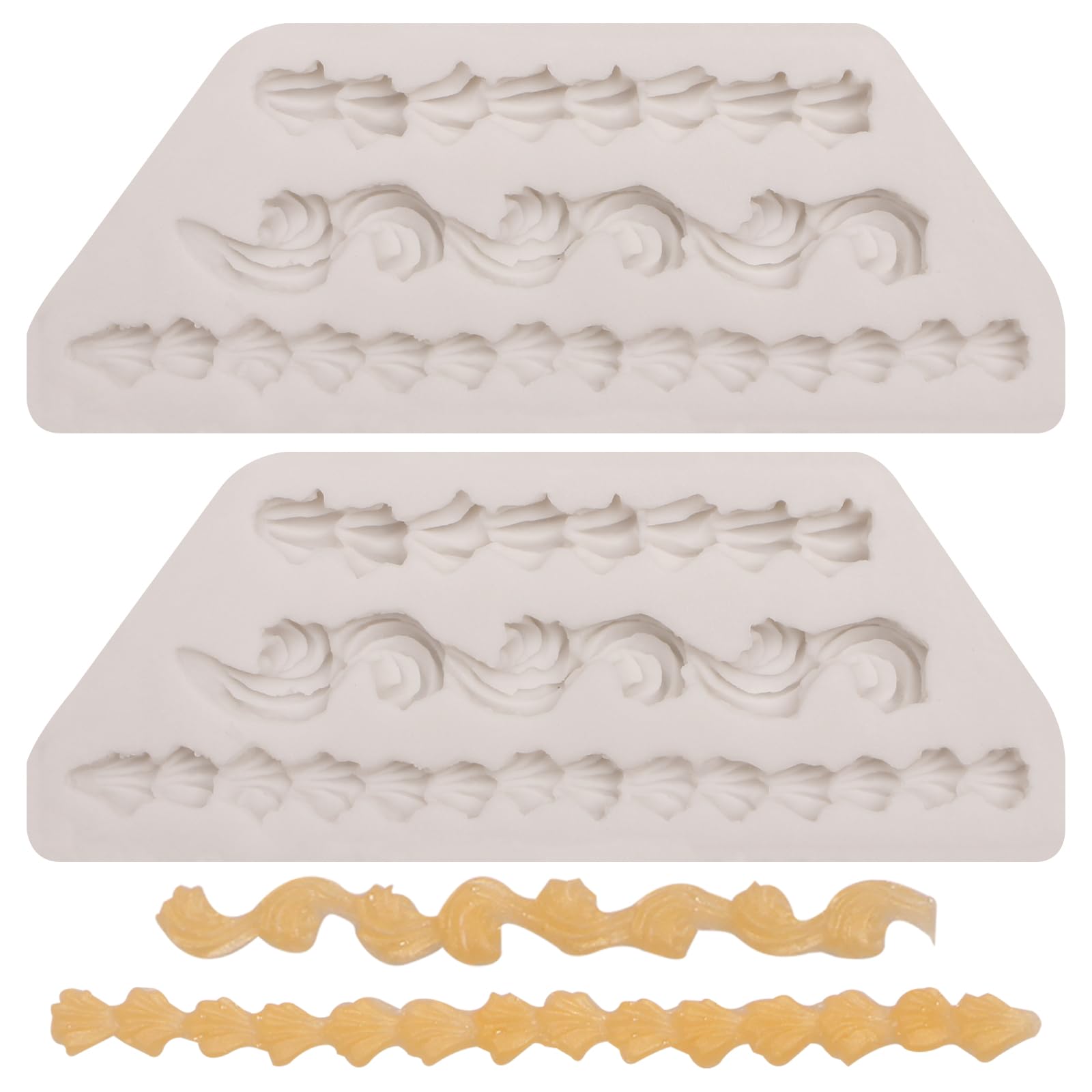 Silikon-Fondant-Formen Set, Cowboy-Motiv mit Weste, Hufeisen