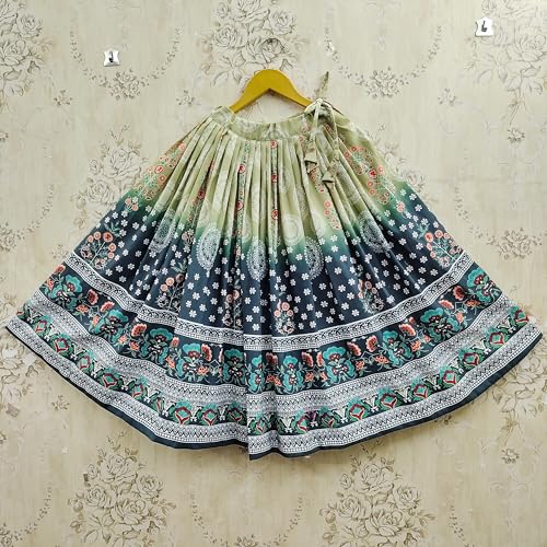 Image of Kids Lehenga Choli Set for Girls Rayon Printed Lehenga with Stylish Blouse & Georgette Dupatta | Ethnic Wear for Girls | Navratri, Wedding