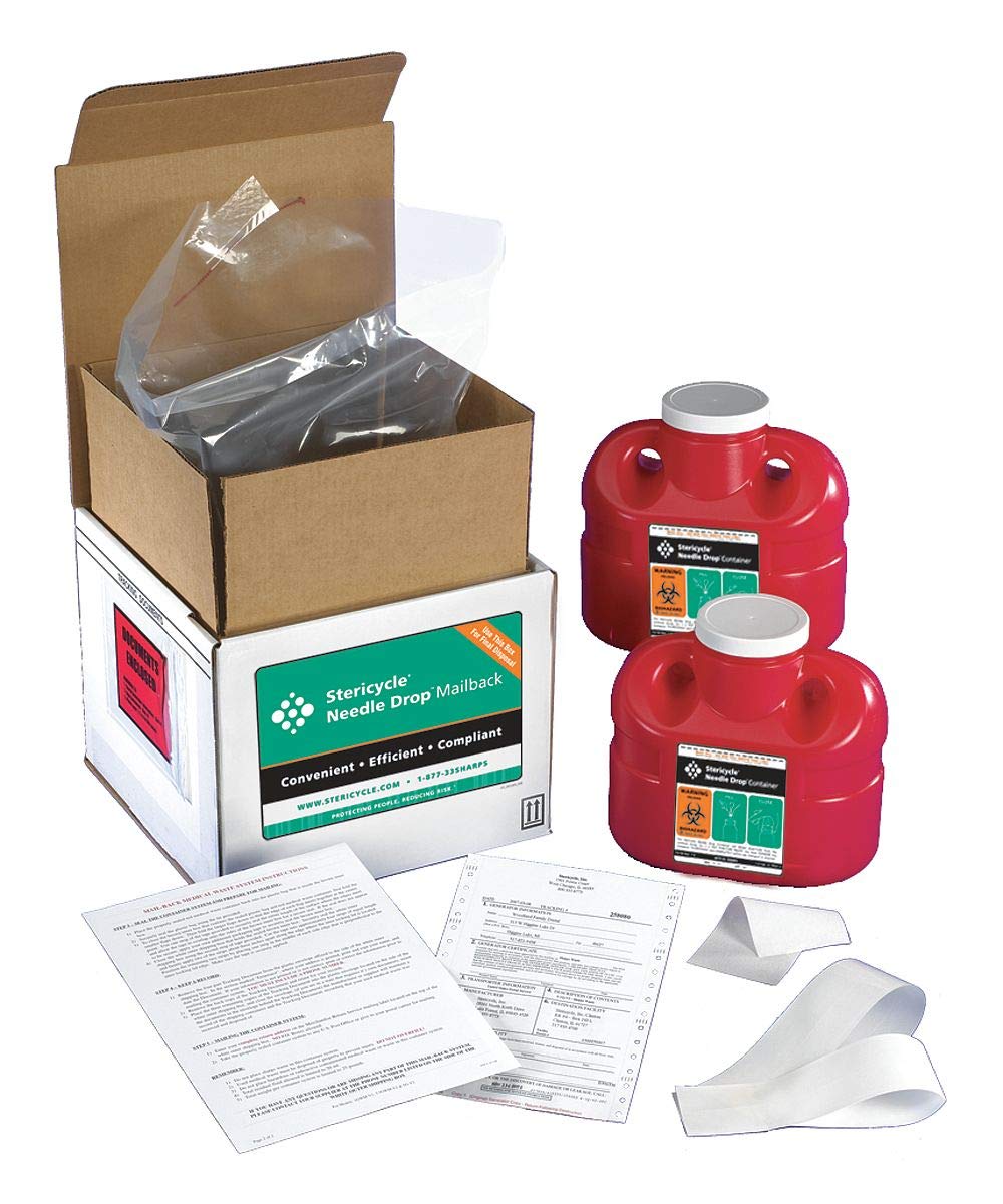 Sharps Mailback System, Screw On, Plastic 1G2V4-1 Each