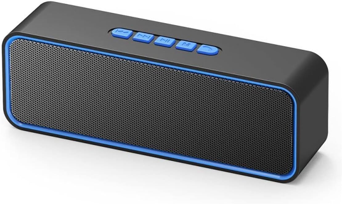 Computer Speaker, For Bluetooth Speaker Portable Speaker Column Soundbar Stereo Support TF Card FM Outdoor/Car Speaker (Color : Hortel�)