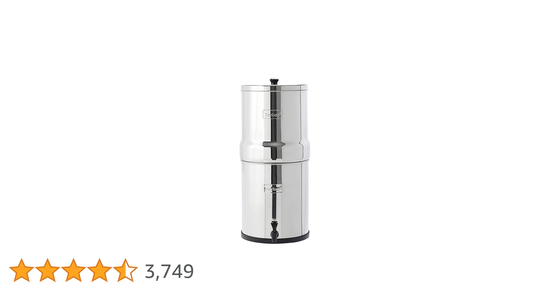 【美品】バーキー浄水器  Berkey（フィルター無し） 楽天市場】【1000円クーポン先着30名様4日〜】トラベル用 Berkey