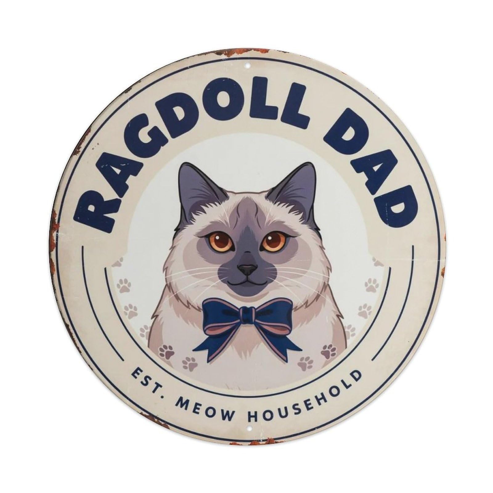 Ragdoll Dad Metal Tin Sign Plaque