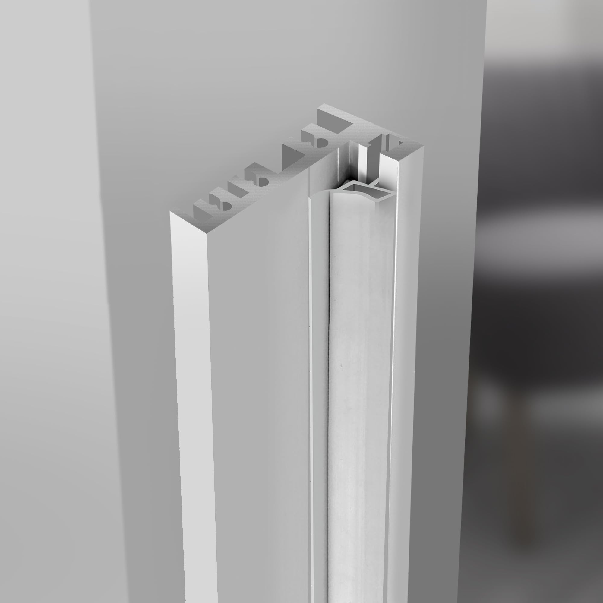 Porta interna in vetro con cerniera, modello albero, vetro di sicurezza trasparente da 8 mm, decorazione nera, cornice a L, adatta per apertura 80 x 198 cm