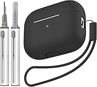 Vista 20 de Compatible con Airpods Pro 2 Case, Funda Protectora de Piel de Silicona Suave con Kit de Limpieza y Cordón Compatible para AirPod Pro de 2ª