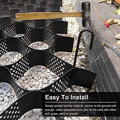 Stabilisation du sol par géogrille extensible de 5,1 cm pour aménagement extérieur - 7