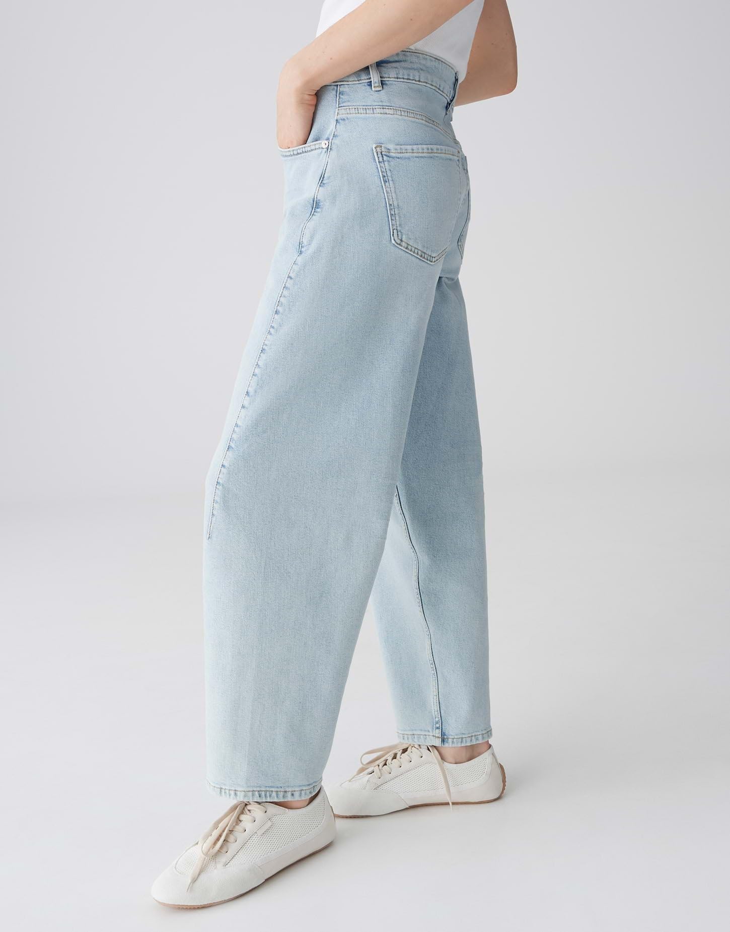 OPUS Damen Barrel | LOLAH Joy Barrel Jeans aus BCI Cotton Mix Mid Rise