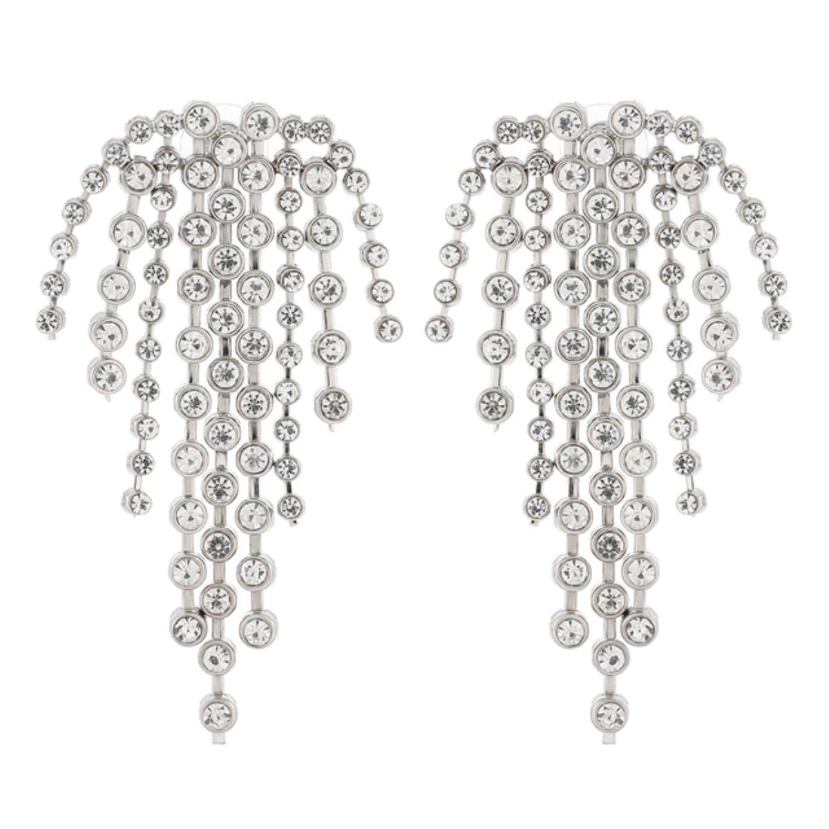 YAHOYA Long Tassel Jewelry For Women Bauble bar Earrings 6 Colors Luxury Green/Pink Crystal Statement Bijoux femme Pendientes
