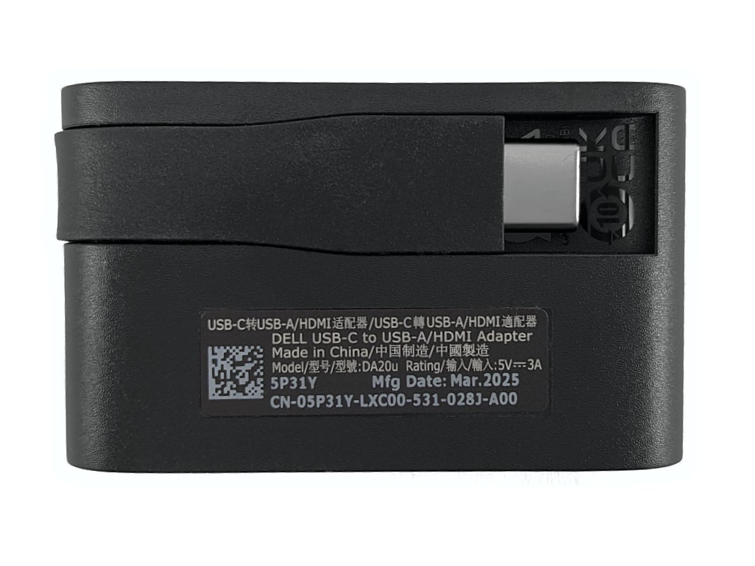 Oryginalny DELL DA20 DA20u wieloportowy adapter USB typu C typu A HDMI 5P31Y WNW2H VPN0J