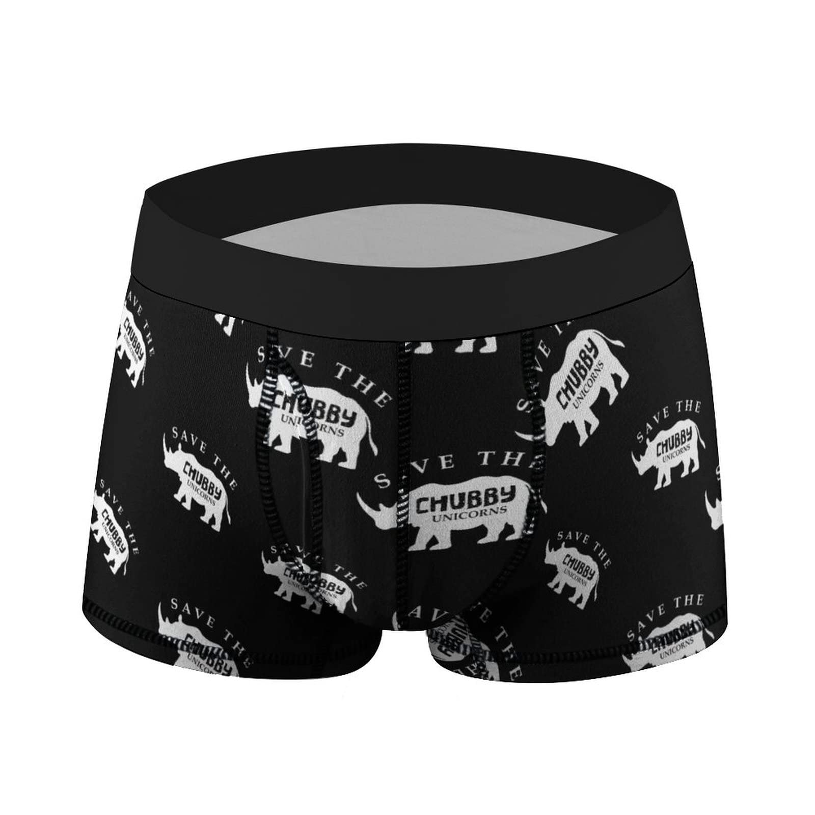Save The Chubby Unicorns Men's Boxer Briefs Underwear Breathable Panty Underpants