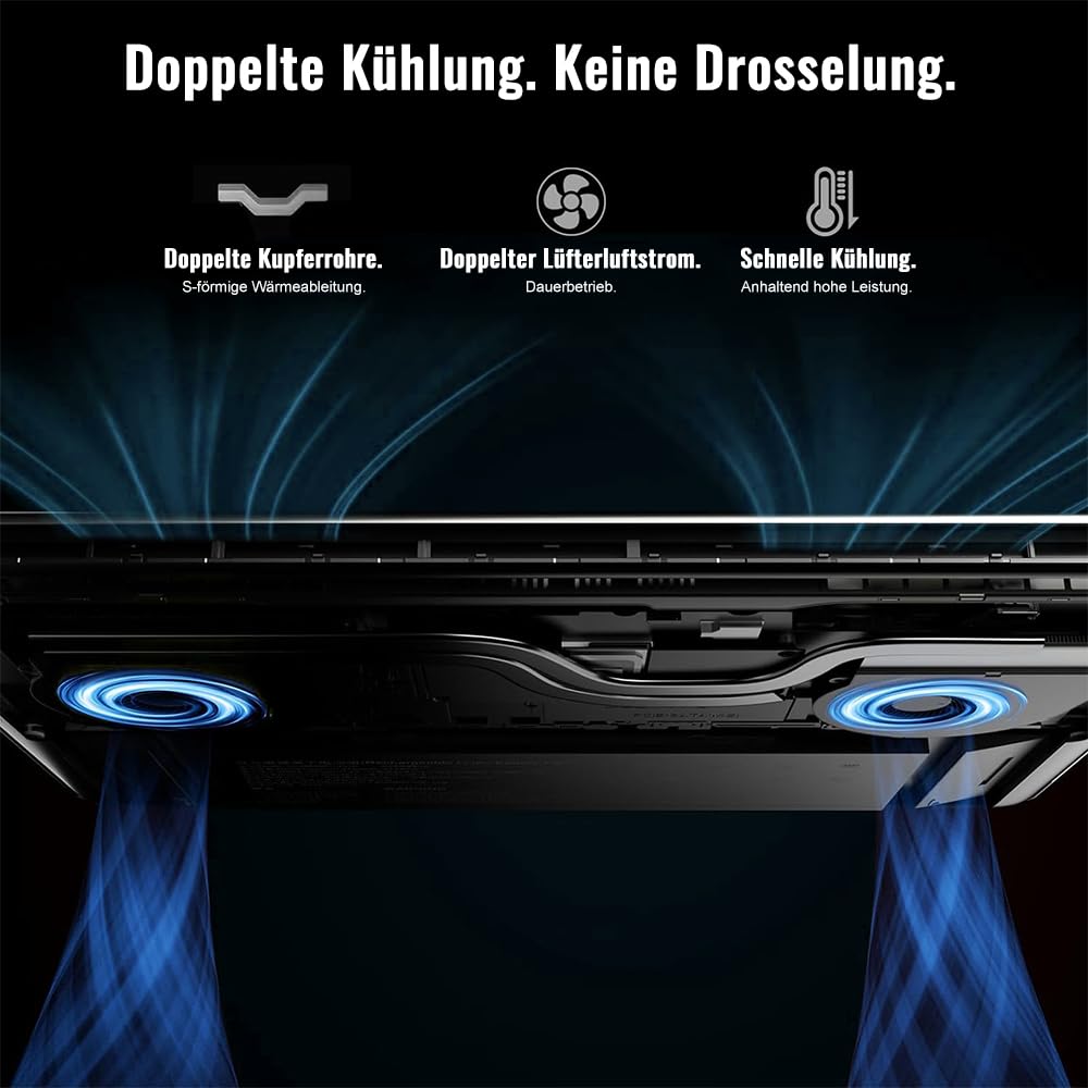 Gaming Laptop 16 Zoll Win11 12+512GB SSD Unterstützung 2TB(HDD-2TB) 1920x1200 Notebook 4-Core Celeron N5095 (bis 2.9GHz) Laptop mit Nummerntastatur WiFi Mini HDMI Deutscher Tastaturschutz-Blau