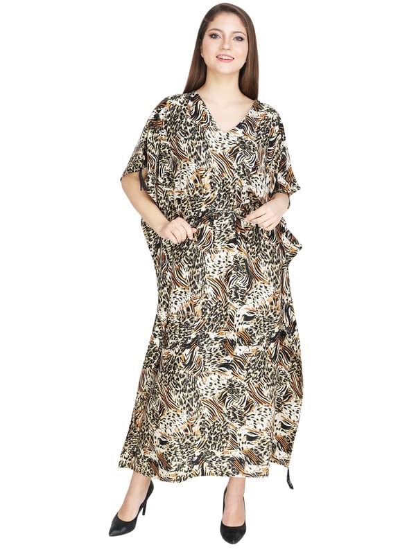 ukal Maxi Rayon Kimono Kaftan Tunic Lounge Casual Dress Suiting Regular Plus Size-picture-45
