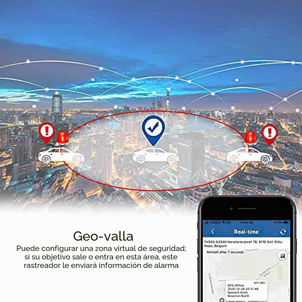 Winnes 4G TK905 Localizador GPS para Coche 5000mAh Rastreador GPS para Coche, aplicación de Alarma de vibración recordatorio Push Gratuito sin suscripción GPS Tracker Resistente al Agua y antirrobo