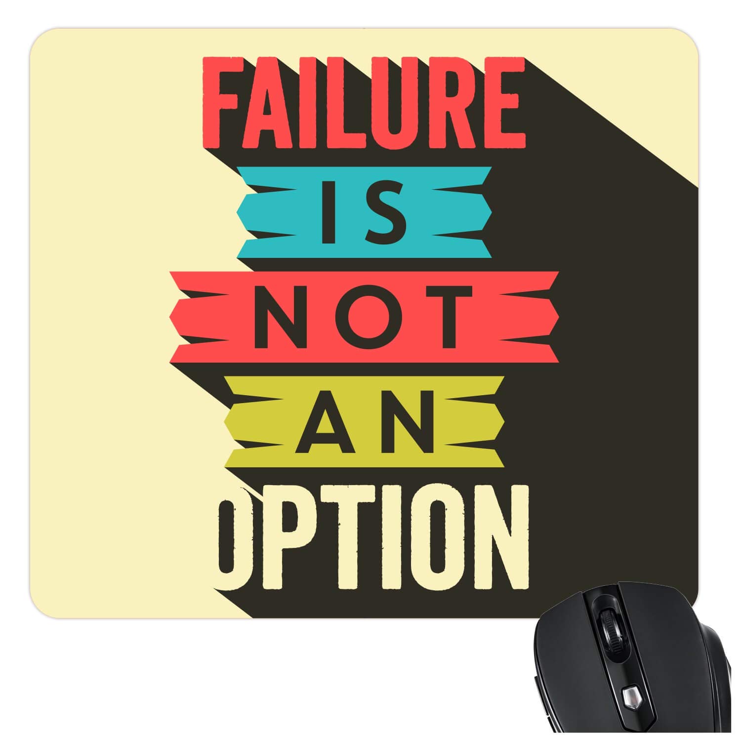 YaYa cafe New Year Christmas Gifts Motivational Quote Printed Mousepad for Computer, PC, Laptop - Failure is Not an Option (B07JV7Q8B5) Amazon Price History, Amazon Price Tracker