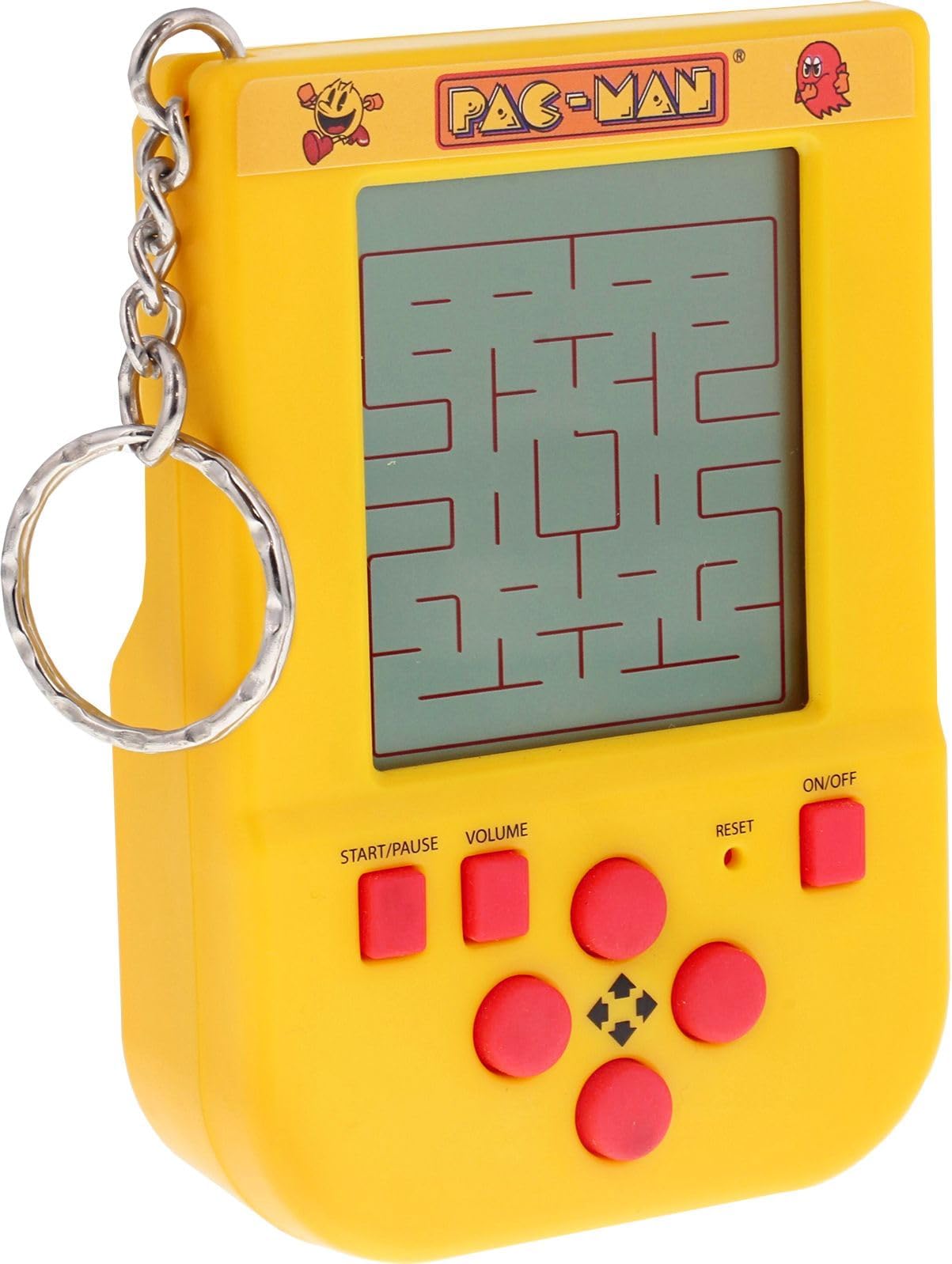 Fizz Creations PAC-Man Keychain Game. Includes LCD Screen, 4-Directional Controls & 4 Game Modes with Original PAC-Man Gameplay & Sounds. Officially Licensed Merchandise