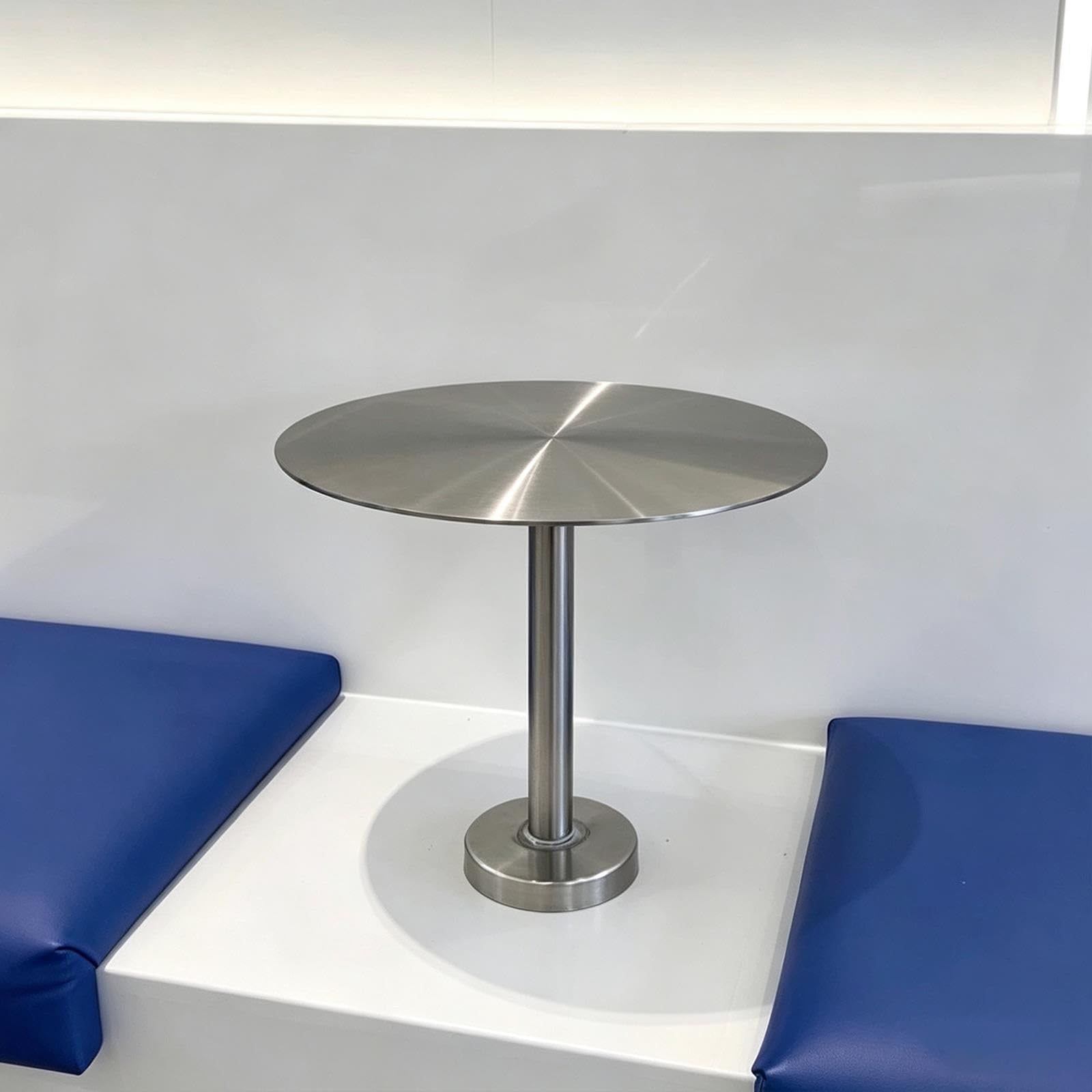 Tavolo da Bar da Parete Inox, Tavolino Rotondo Sospeso Salvaspazio