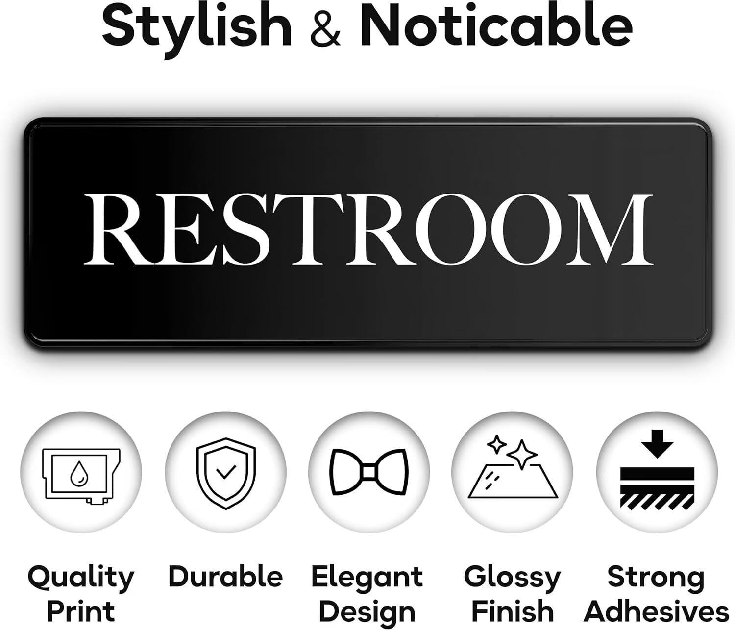 Self Adhesive Furnace Room Sign Plastic Door Sign 3x8 Inch Enter Sign ...