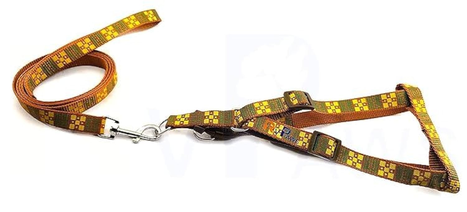 See full amazon price history chart for Woofy Nylon 15MM Pet Adjustable Soft Nylon Dog Printed Harness and Leash Set Suitable for Puppies, Cats and Kitten Outdoor Walking - Small (Golden) Woofy Nylon 15MM Pet Adjustable Soft Nylon Dog Printed Harness and Leash Set Suitable for Puppies, Cats and Kitten Outdoor Walking - Small (Golden) (B0CW3CQWNH) Amazon Price History, Amazon Price Tracker