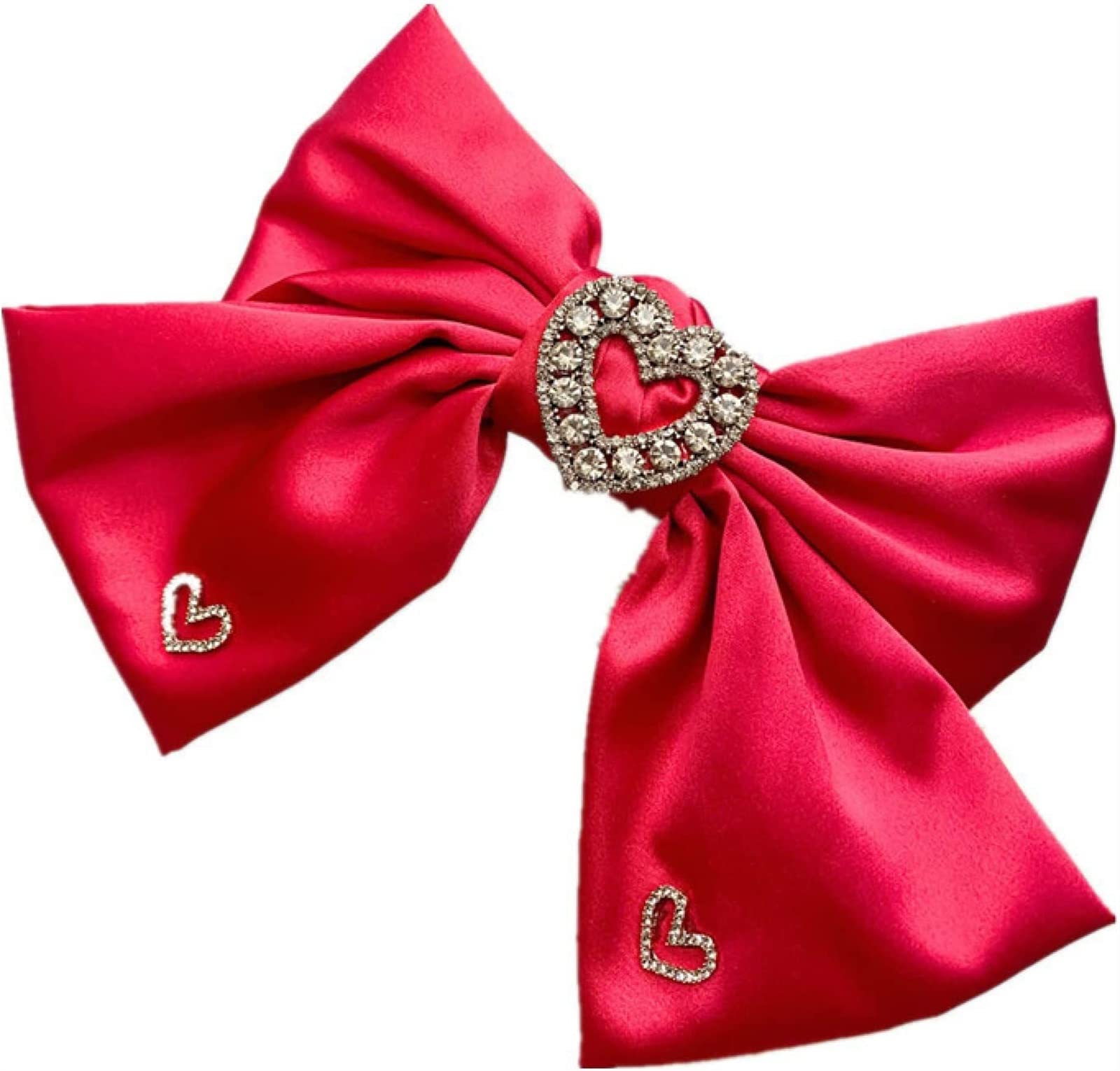 Cerchietto for capelli, elastici for capelli, fasce for capelli, accessori for capelli, elastici in seta for capelli, fermaglio for capelli con fiocco grande tempestato di diamanti fermaglio a molla i