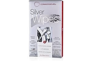 CONNOISSEURS Silver Cleaner Wipes: Effortless Shine for Precious Silver