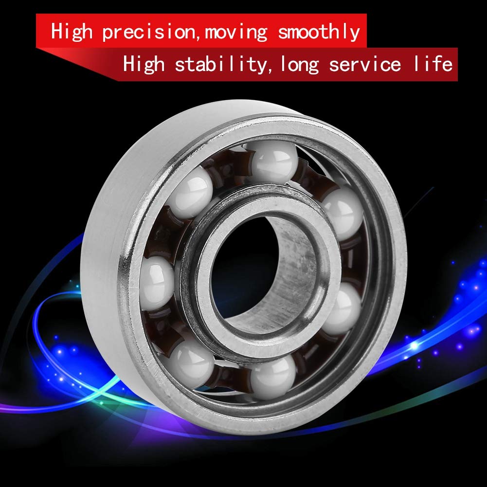 16 Pz 608 2RS Ibrido Cuscinetto A Sfere In Ceramica 8*22*7mm ABEC-11 Ad Alta Velocà Pattini A Rotelle Di Skateboard Ruota In Miniatura Longboard Cuscinetti - Foto 3