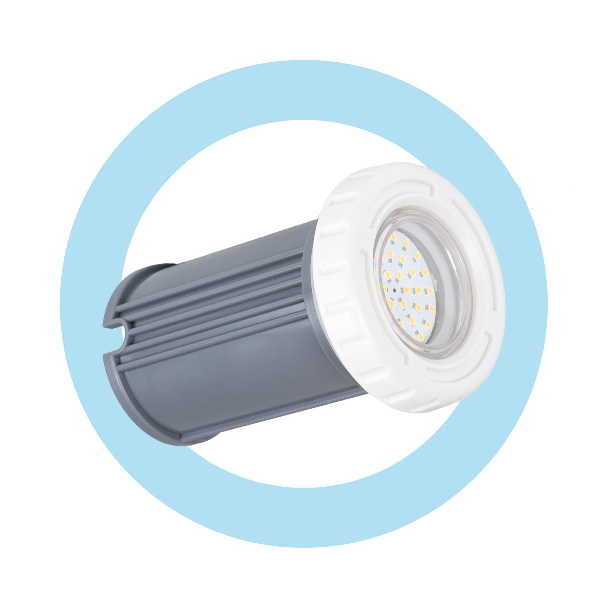 BARCELONA LED LED Poolleuchte 3W AC12V IP68 Unterwasserleuchte Ø94mm Kaltweiß 6500K SMD2835 LED Poollicht Aufbaumontage für Pool, Jacuzzi, Spa, Brunnen, Teich, Wasserdekoration