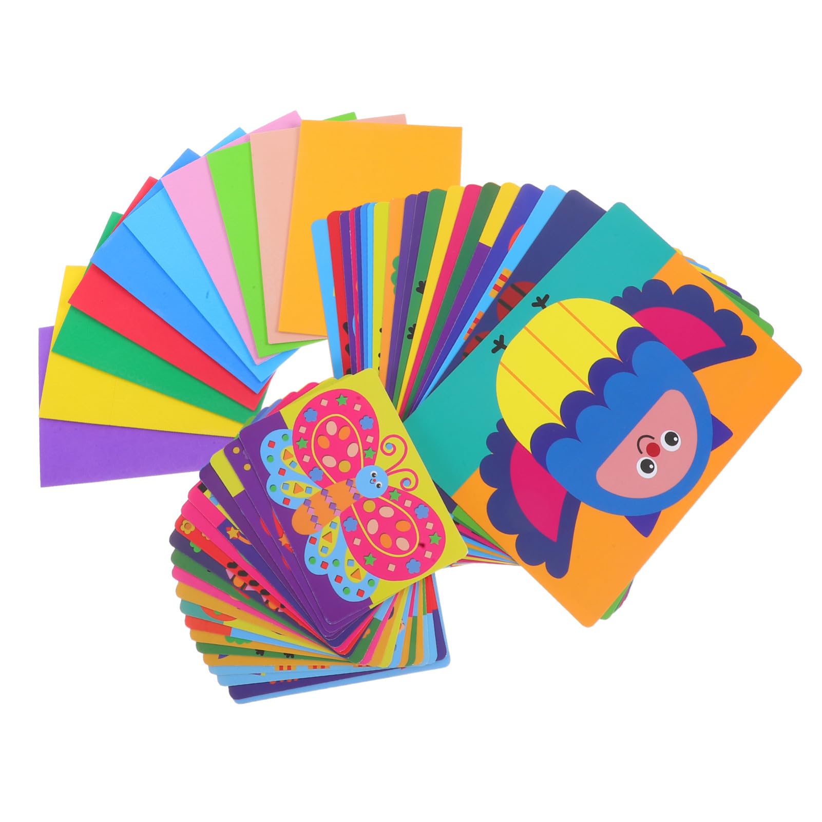 Gatuida Kit di Lavoretti Adesivi Eva per Scuola Materna Attività Artistiche Animali Gioco Fai da Te per Ragazzo Ragazza Materiale Didattico per Decorazioni e Apprendimento Creativo