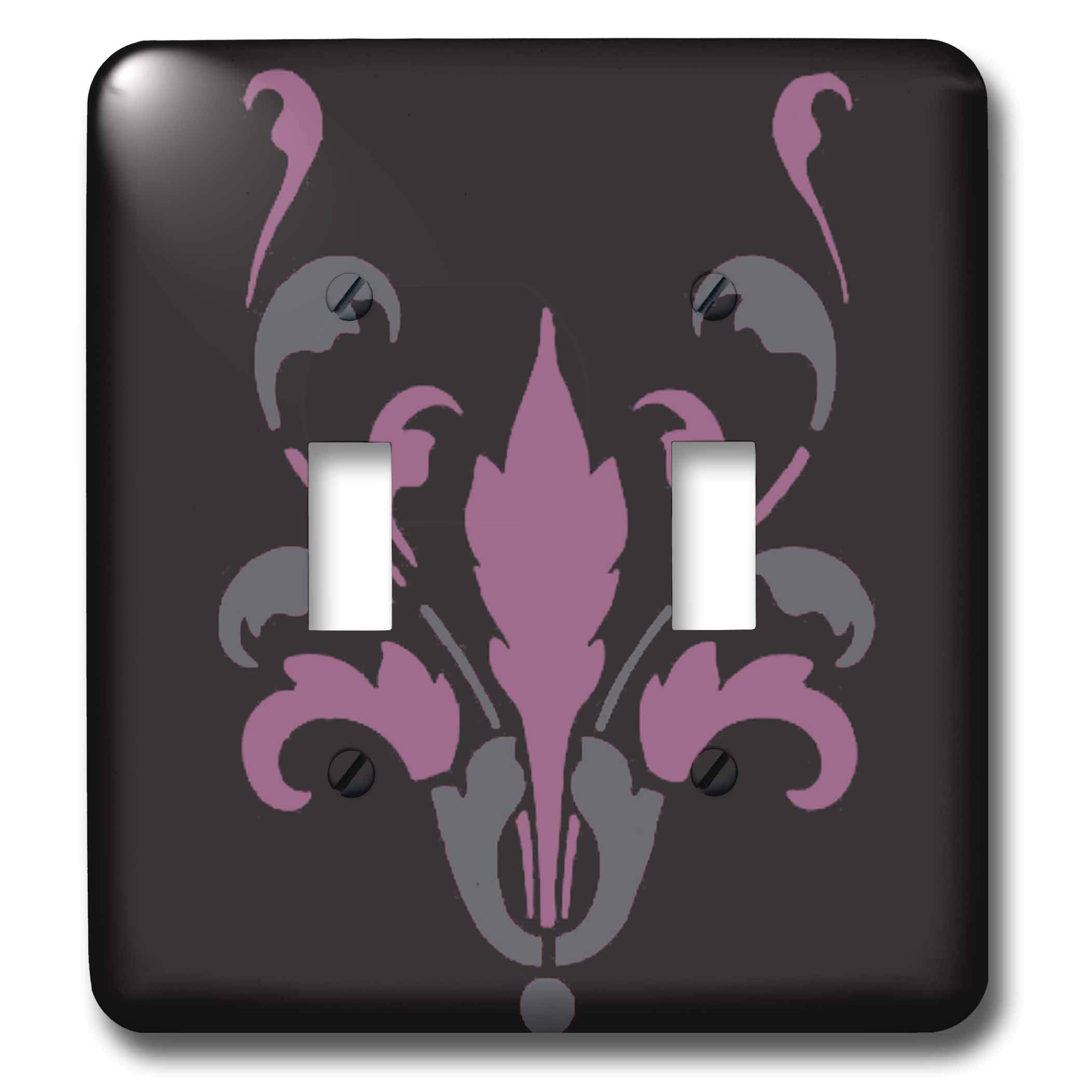 Interrupteur a bascule double art nouveau 3dRose lsp_45413_2 plaque de finition multicolore