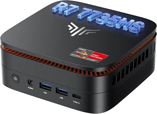 KAMRUI Hyper H1 Mini Gaming PC, AMD Ryzen 7 7735HS(Beats