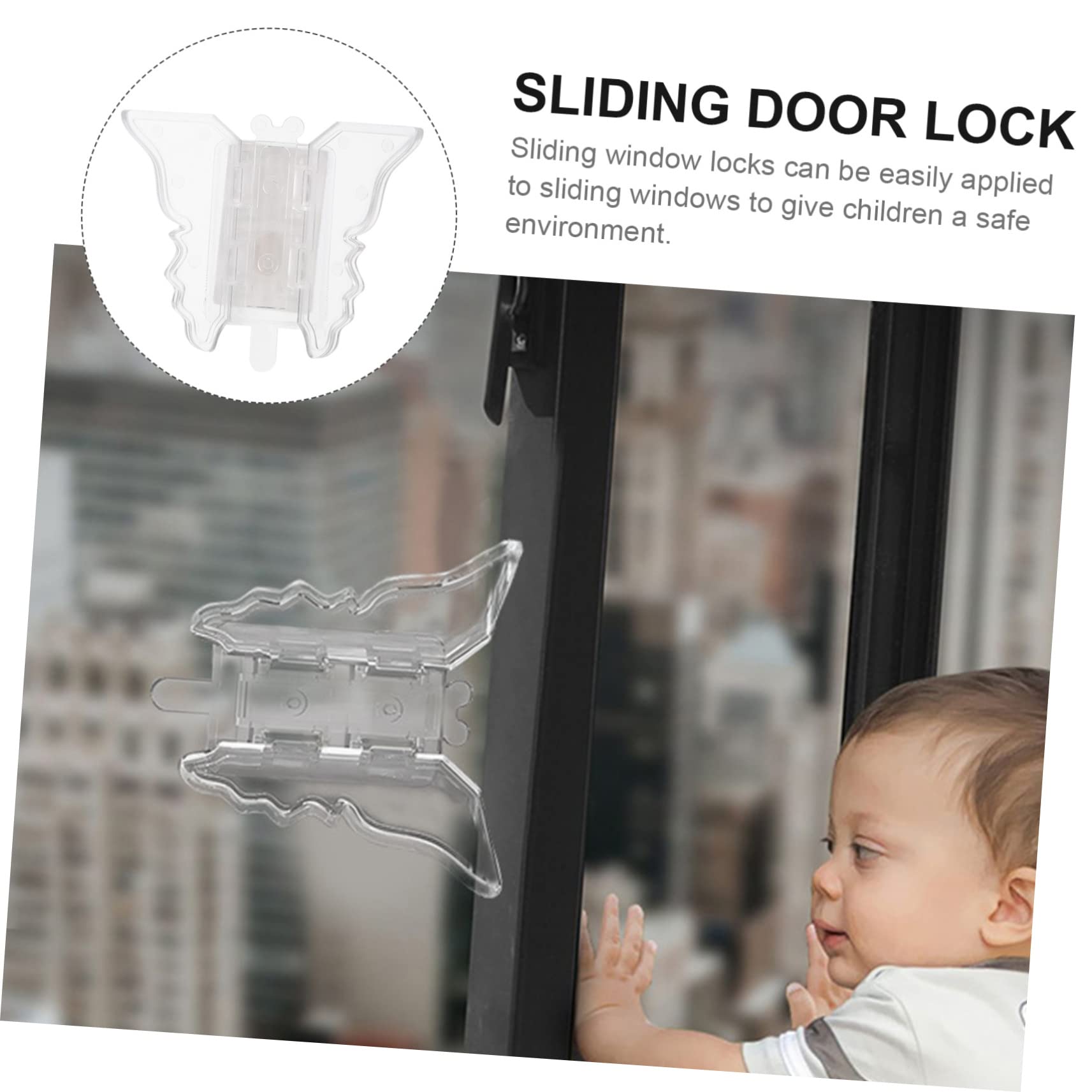 jojofuny 4 Set Di Sicurezza Per Finestre Per Bambini Barra Di Sicurezza Per Porte Scorrevoli Limitatore Di Finestre 6 Pezzi*4