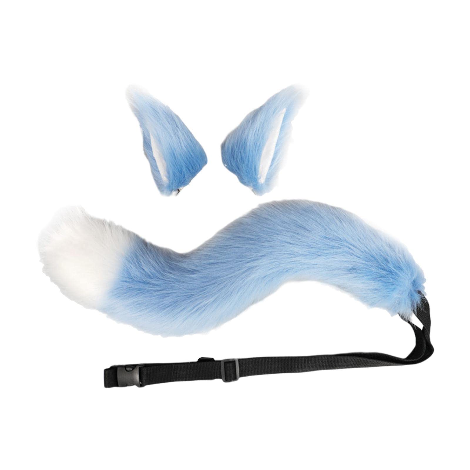 Pinza para el pelo con cola azul para disfraces de Halloween y fiestas infantiles divertidas