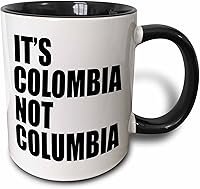 Vista 8 de 3dRose Its Colombia Not Columbia - Taza de cerámica, 11 onzas, color blanco