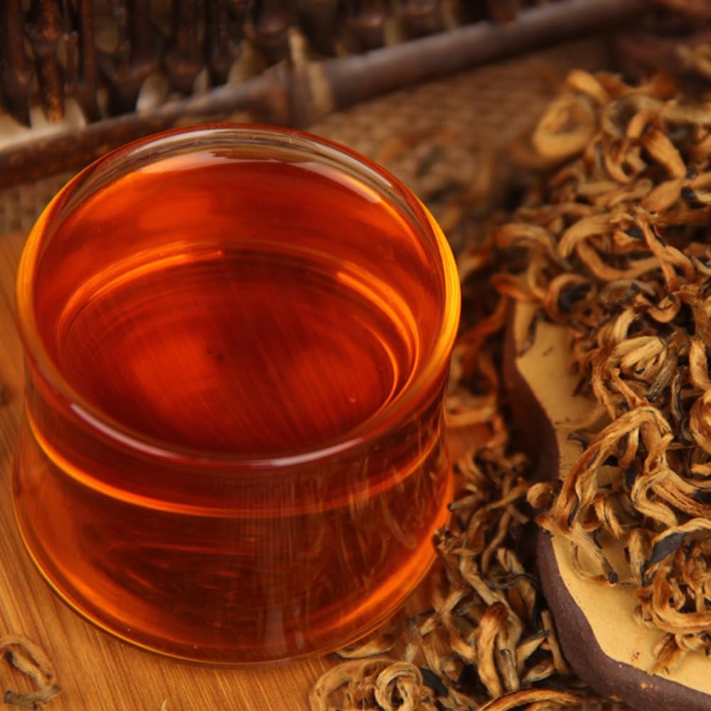 Czarna Herbata Yunnan Kong Fu Dianhong Golden Buds 100g Miodowo Pachnąca Luźna Liściasta