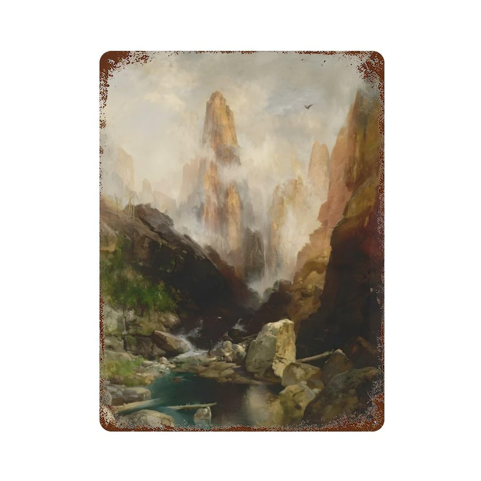 xiaoxiaoshen Thomas Moran (2) Wall Decor Art Metal Tin Poster Modern Home Decor Art Home Bar Shop Decorations Vintage Sign 40x30cm