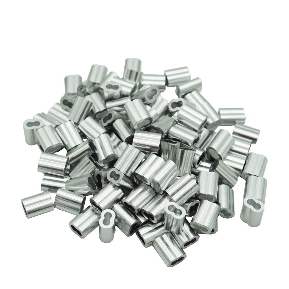 240 Pezzi Kit Ditali E Manicotti Per Crimpatura - Acciaio Inox 304 E Alluminio